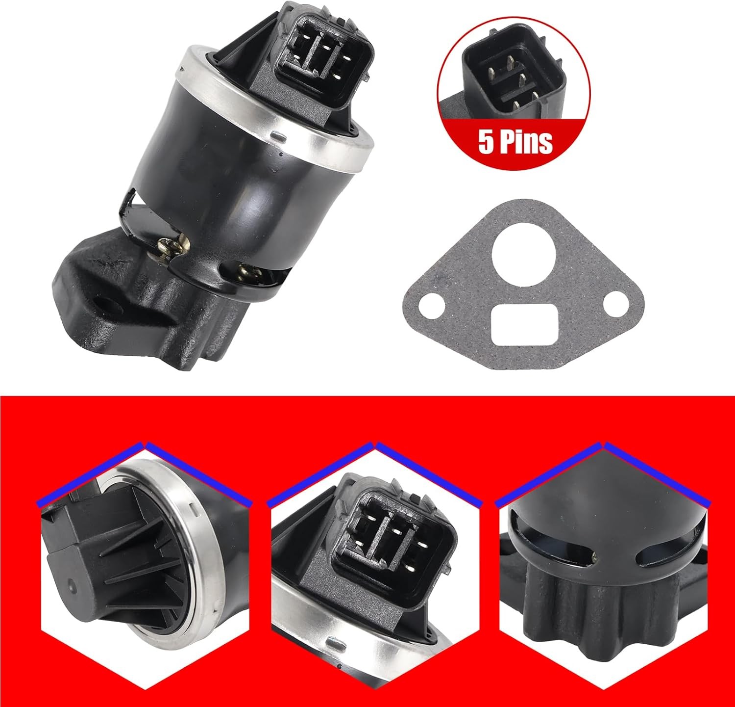 Exhaust Gas Recirculation (EGR) Valve for Honda, for Civic Hybrid 1.3L 1.8L 2.0L