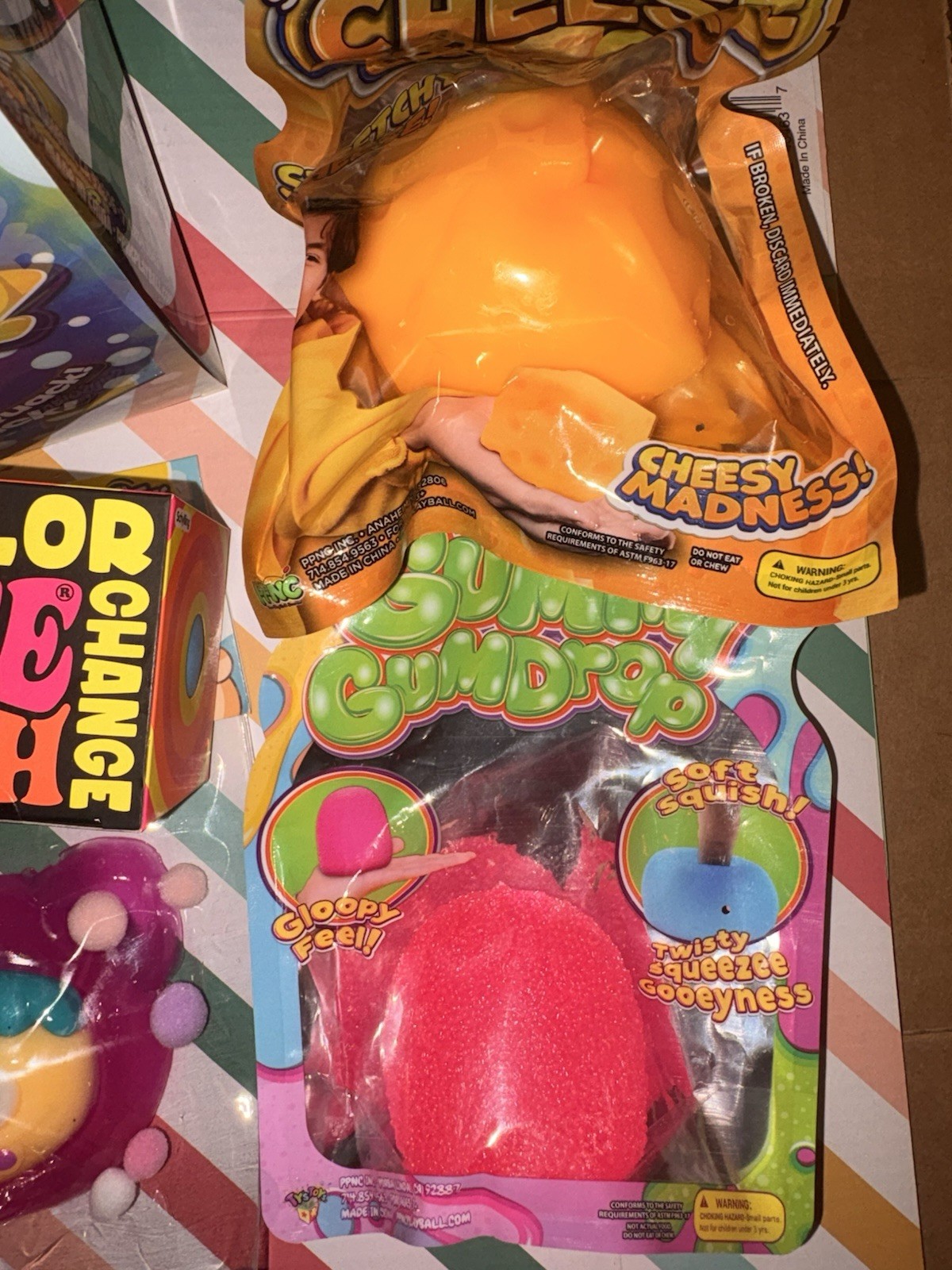 Viral Lot of 6🔥New! Nee Doh, Jumbo Duck, Peach, Mystery Dumpling & More ⭐️