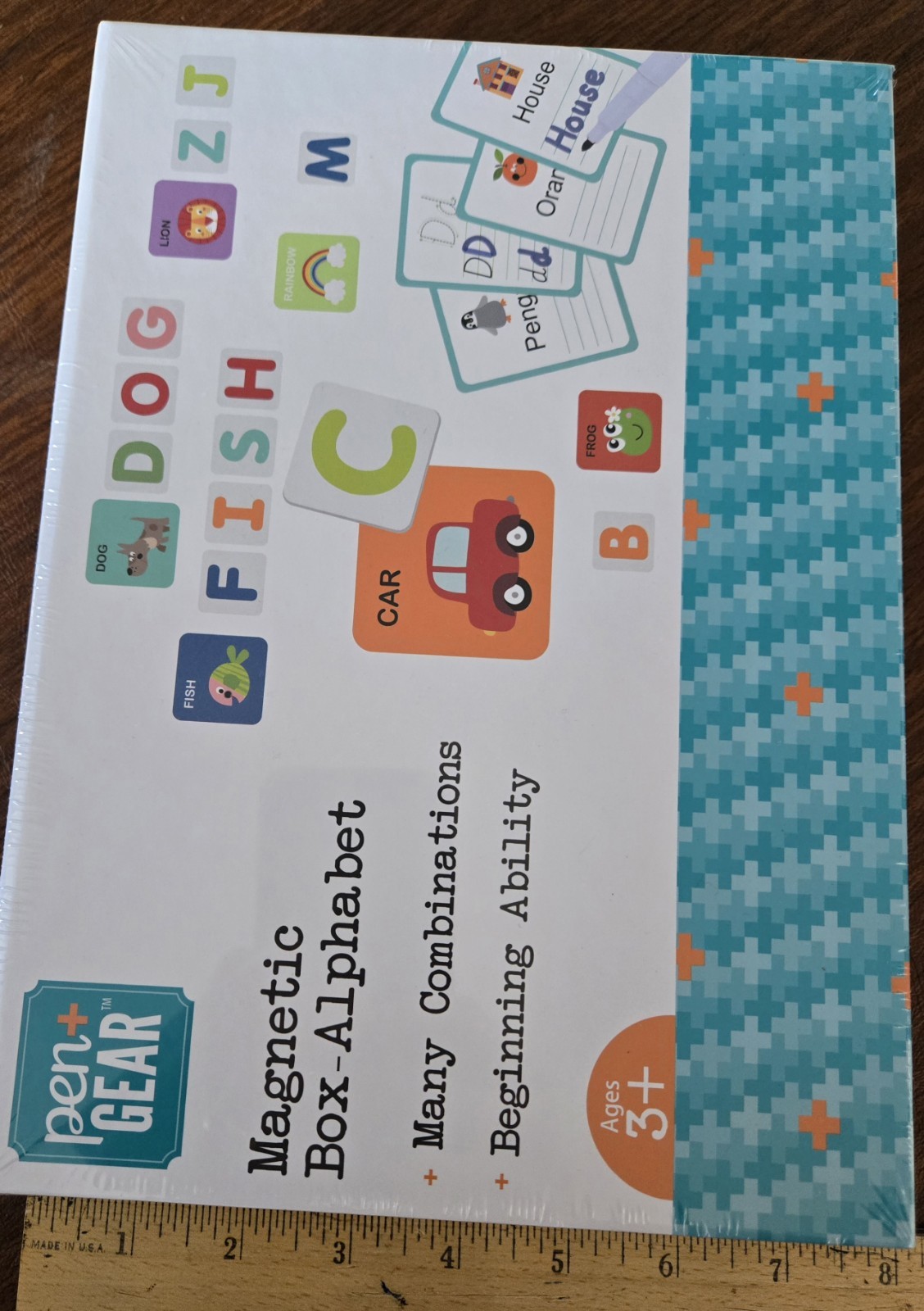 Magnetic Alphabet Activity Box Educational Pen Gear Factory Sealed NIB Children