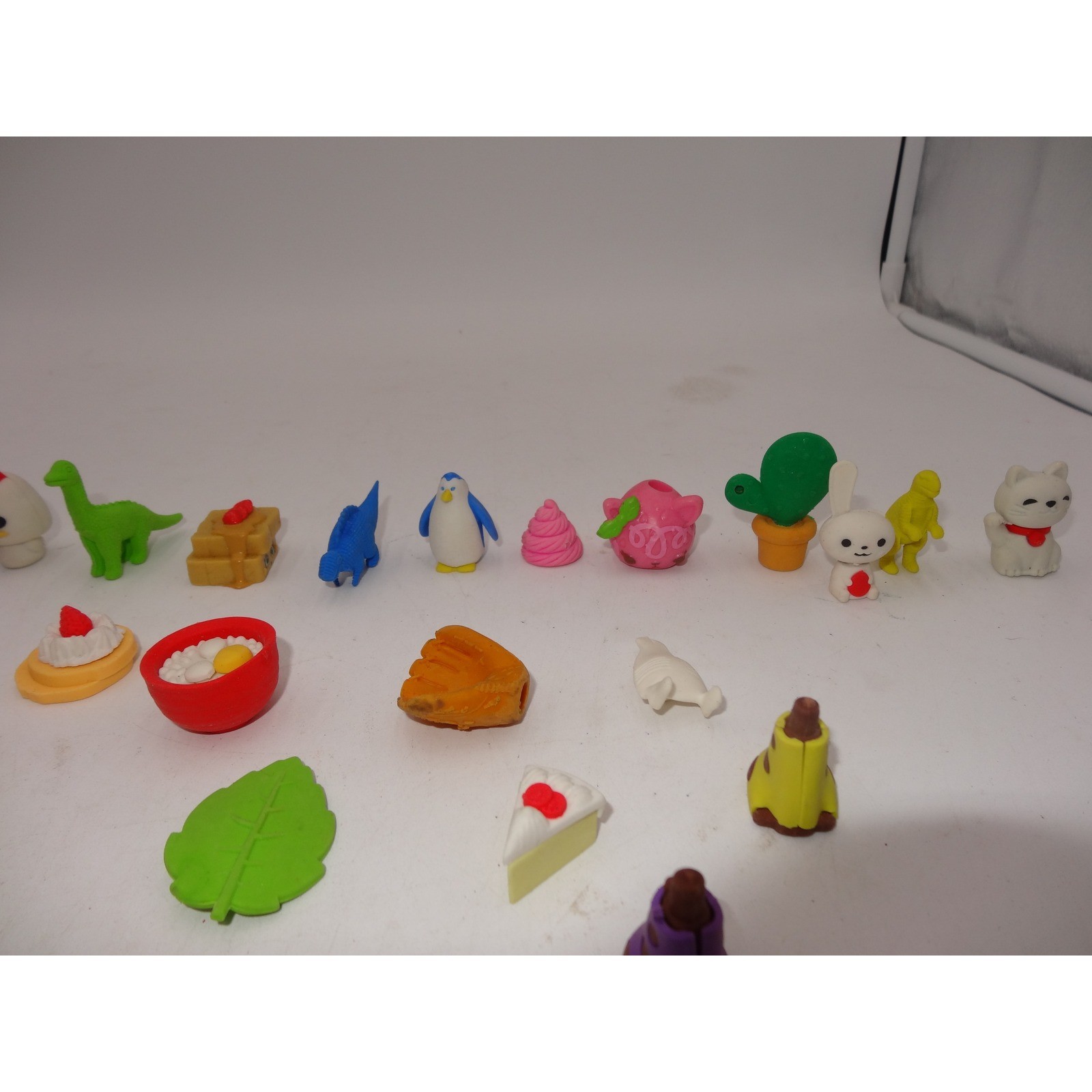 Bulk Lot of 40+ Iwako Style 3D Puzzle Erasers Food Animals Desserts