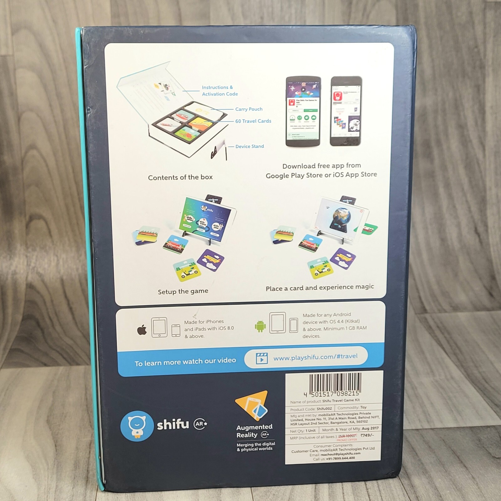Shifu Travel Innovative Augmented Reality AR Education Game Set 2-6 Vehicle Card