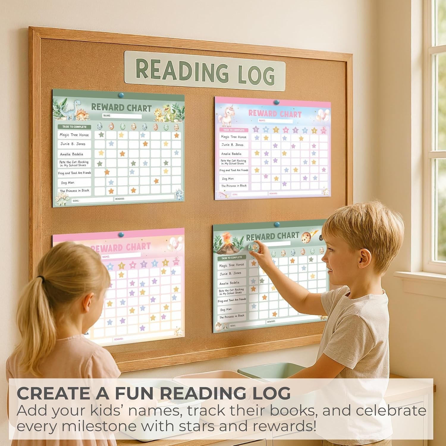 Fun Magnetic Reward Chart for Kids at Home – Motivational Easy to Use Chore C…