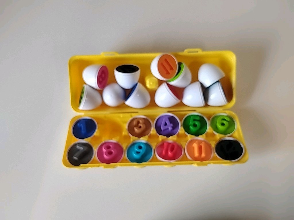 KidzLane Match & Count Eggs In Carton Incomplete Set Matching Counting Toy