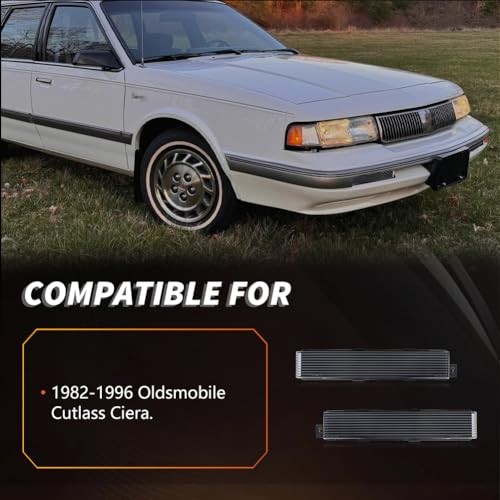 Front Turn Signal Marker Light Housing Compatible with Oldsmobile Smoked Lens