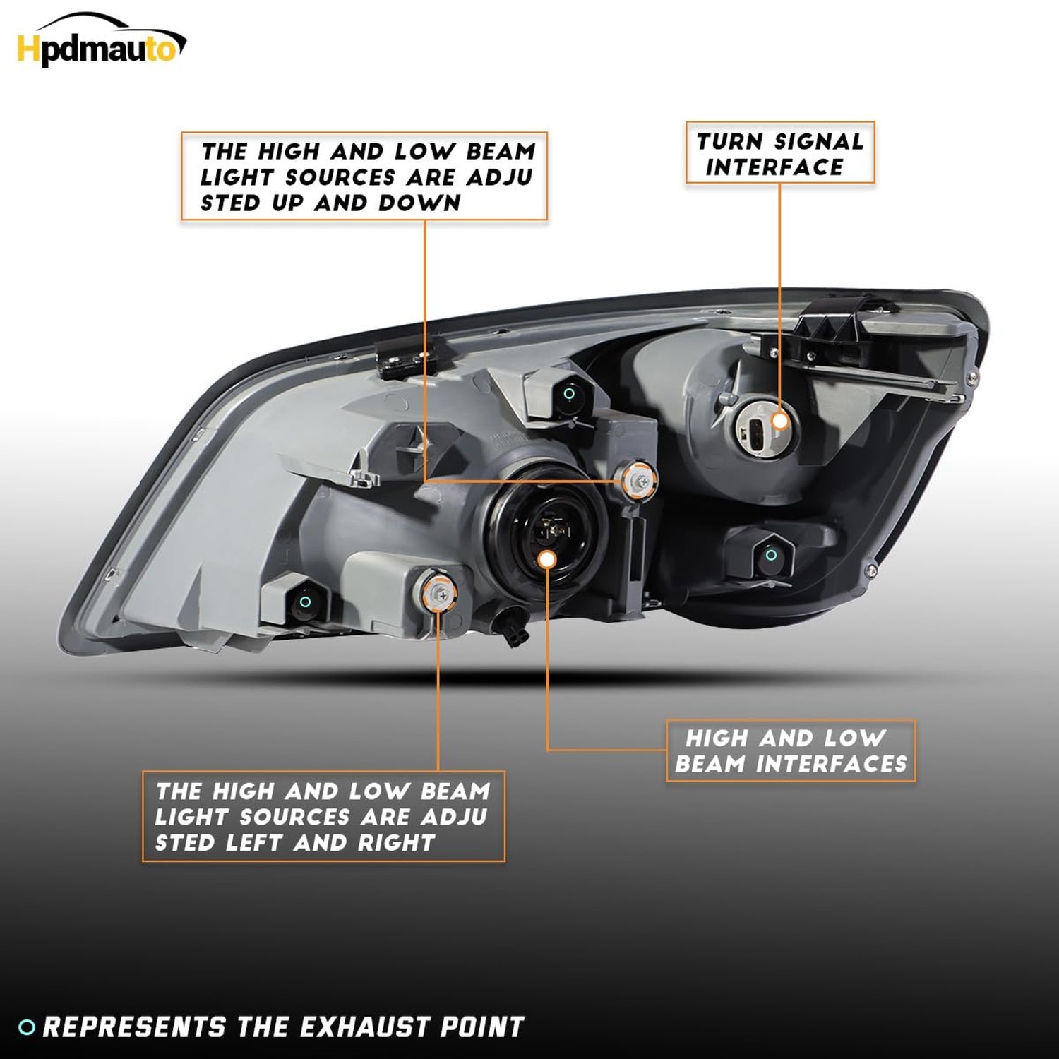 Headlight Assembly fit for 2011+ Hino 238 258 268 338 Truck Right Passenger S…