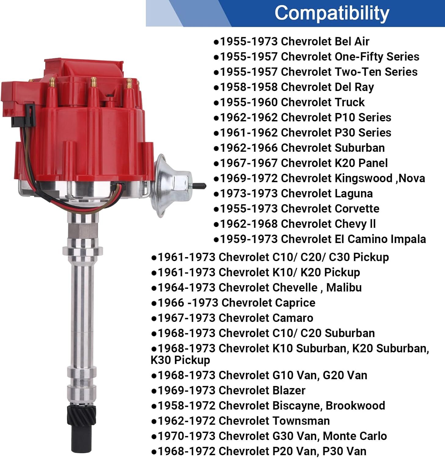 Hei Distributor High Performance GM SBC BBC Ignition Compatible with