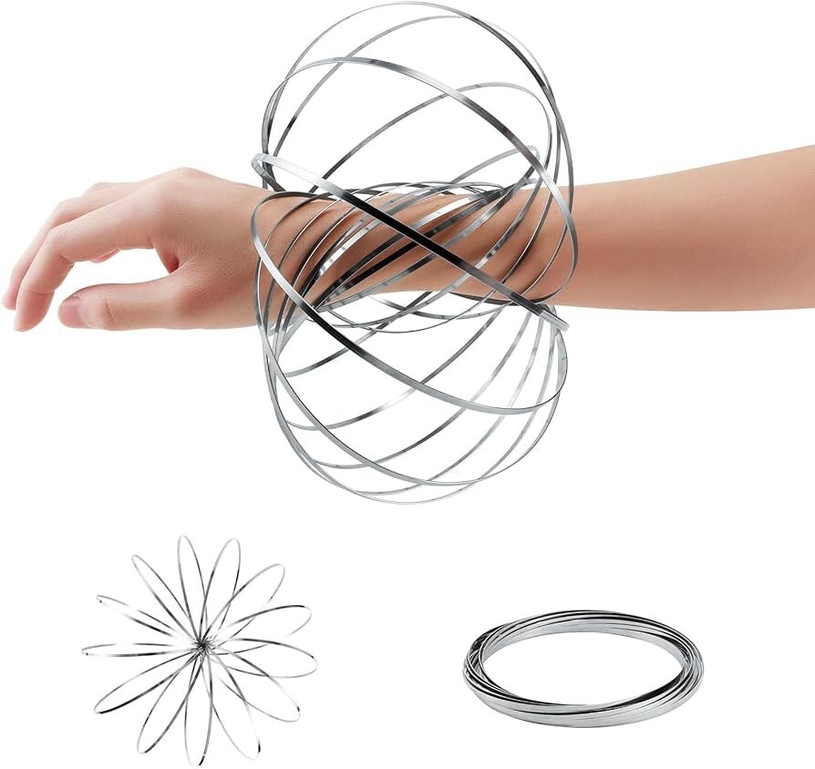 Flow Ring Spinner Ring Arm – Stainless Steel Spring Metal Sensory Rings