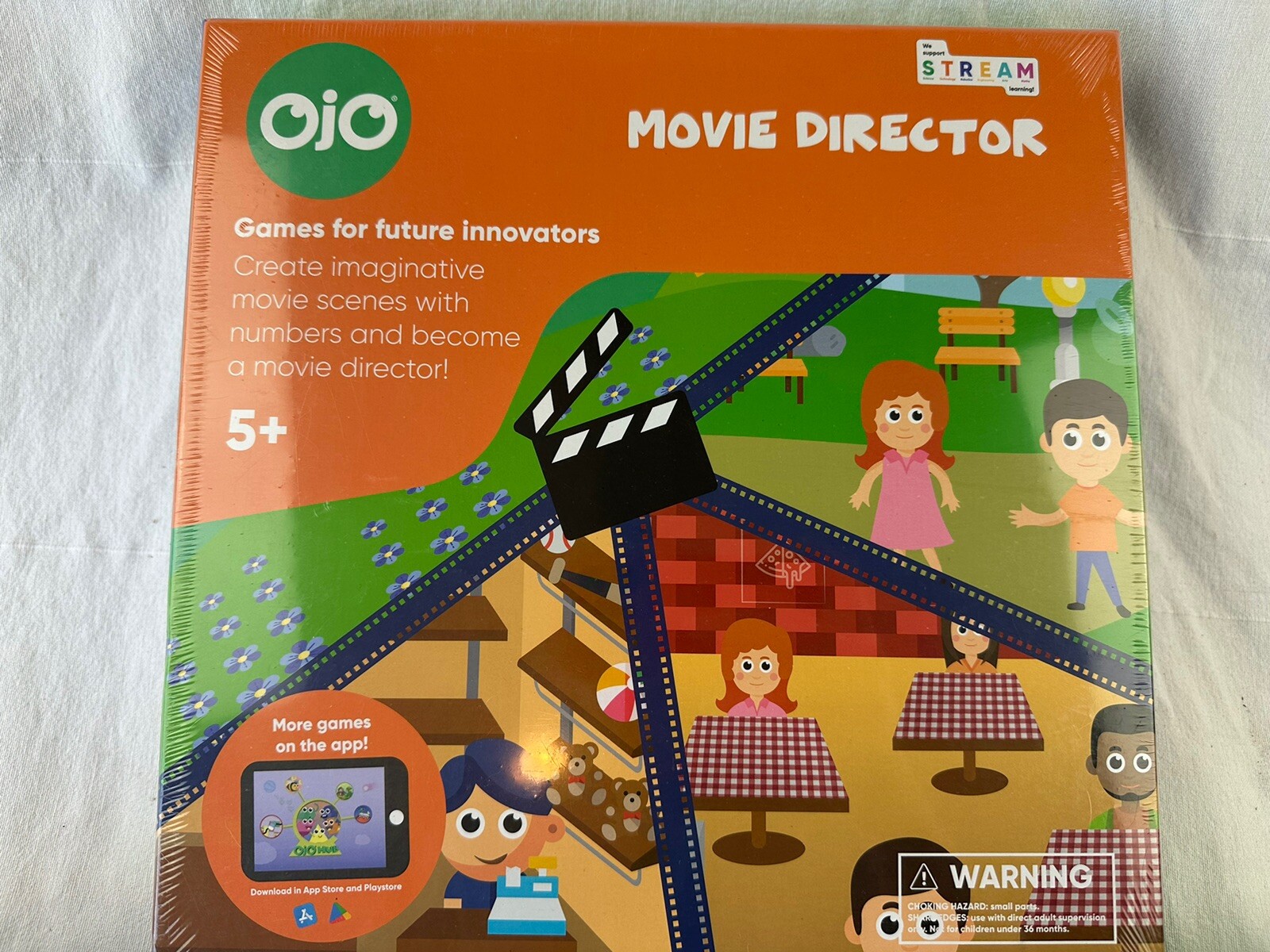 LOT OF 3 sealed OJO Board Games Movie Director Dino Age Journey Robot Workshop