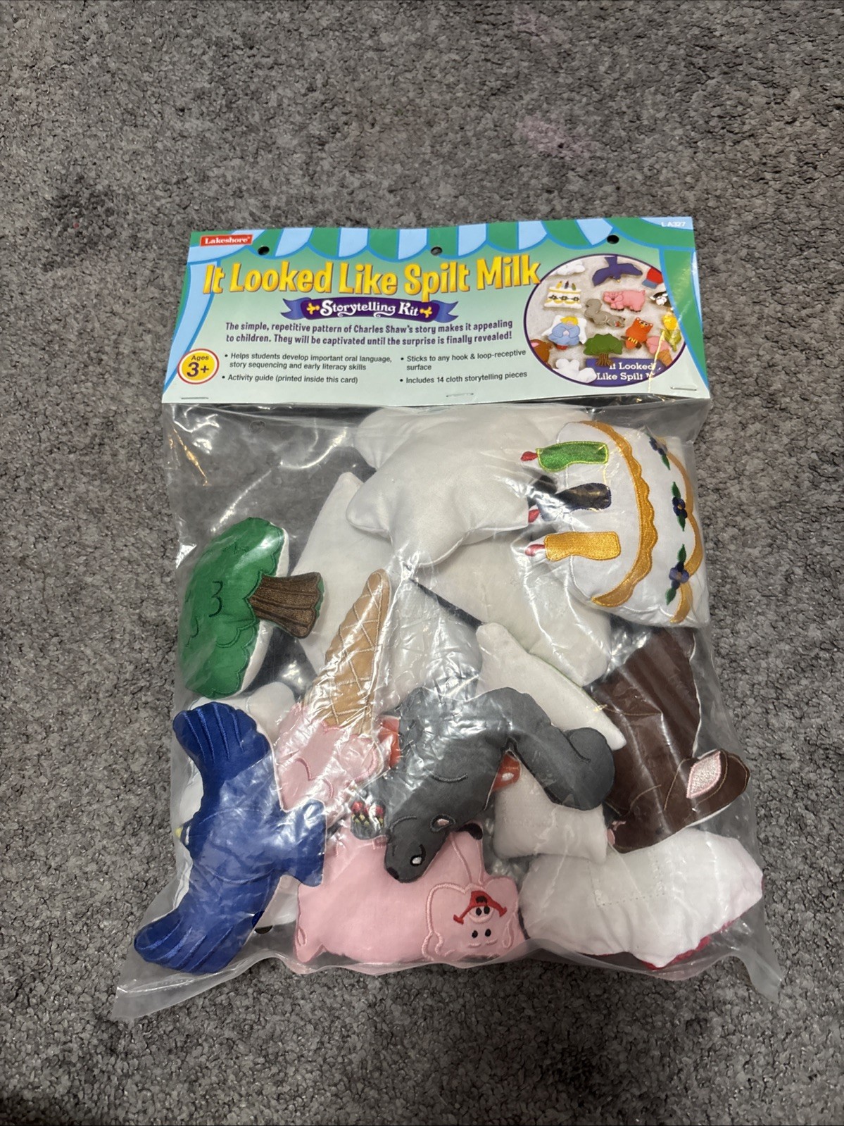 NEW Lakeshore Learning It Looked Like Spilt Milk Storytelling Kit 14 pieces