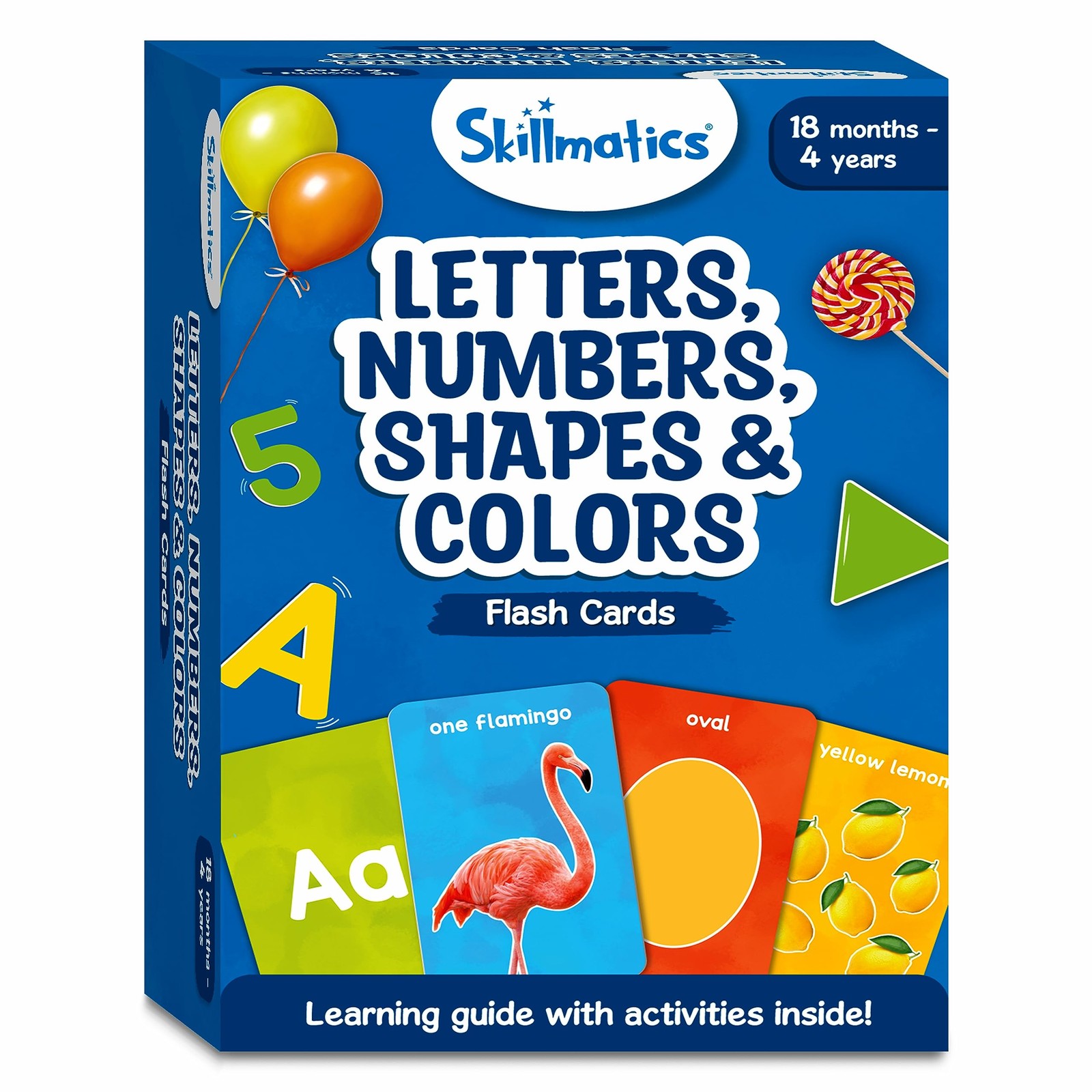 Multicolor Flash Cards Set For Toddlers Teaching Letters Numbers Shapes Colors
