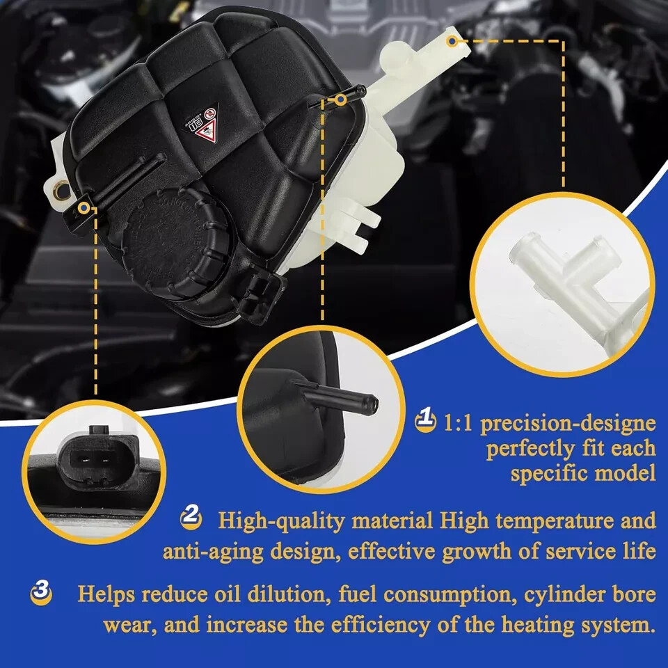 1645000049 Engine Coolant Reservoir Radiator Expansion Tank with Sensor &
