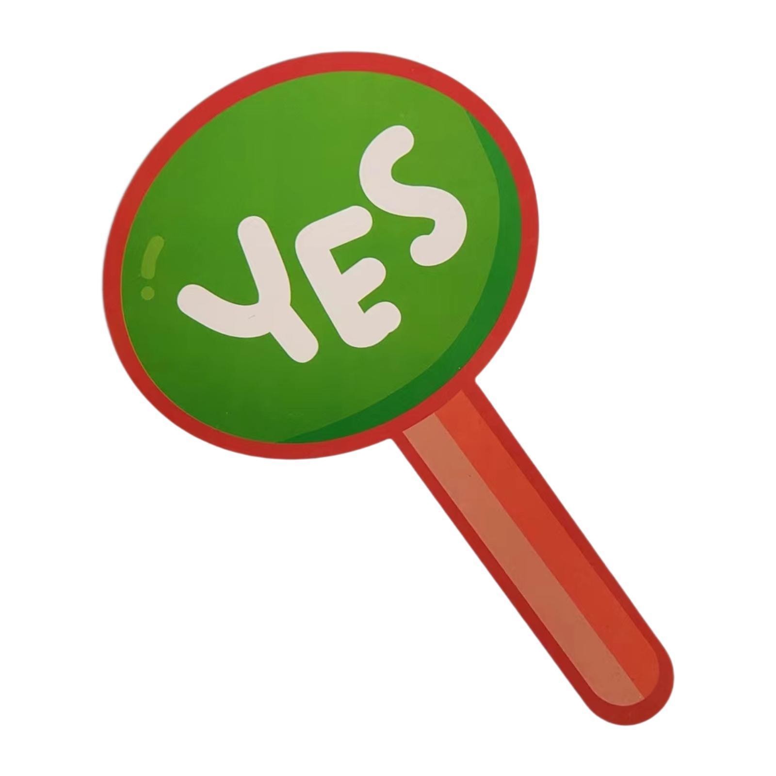 Yes or No Classroom Signs Reusable Voting Board Mini Classroom Voting Paddle