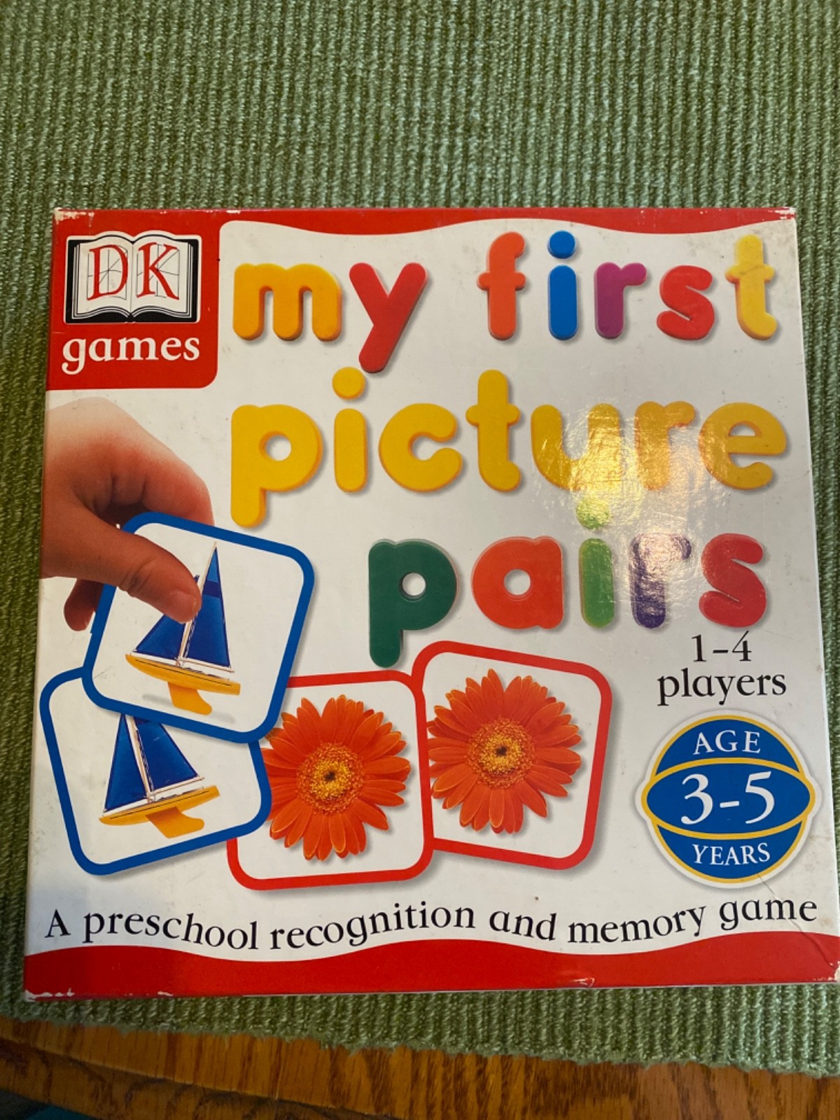 MATCHING MEMORY GAME/CARDS My First Picture Pairs DK Educational Preschool Toy