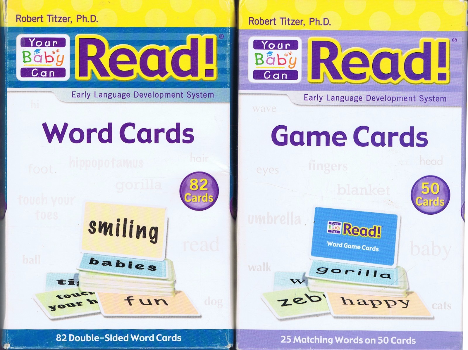 Your Baby Can Read ! Game Cards & Word Cards