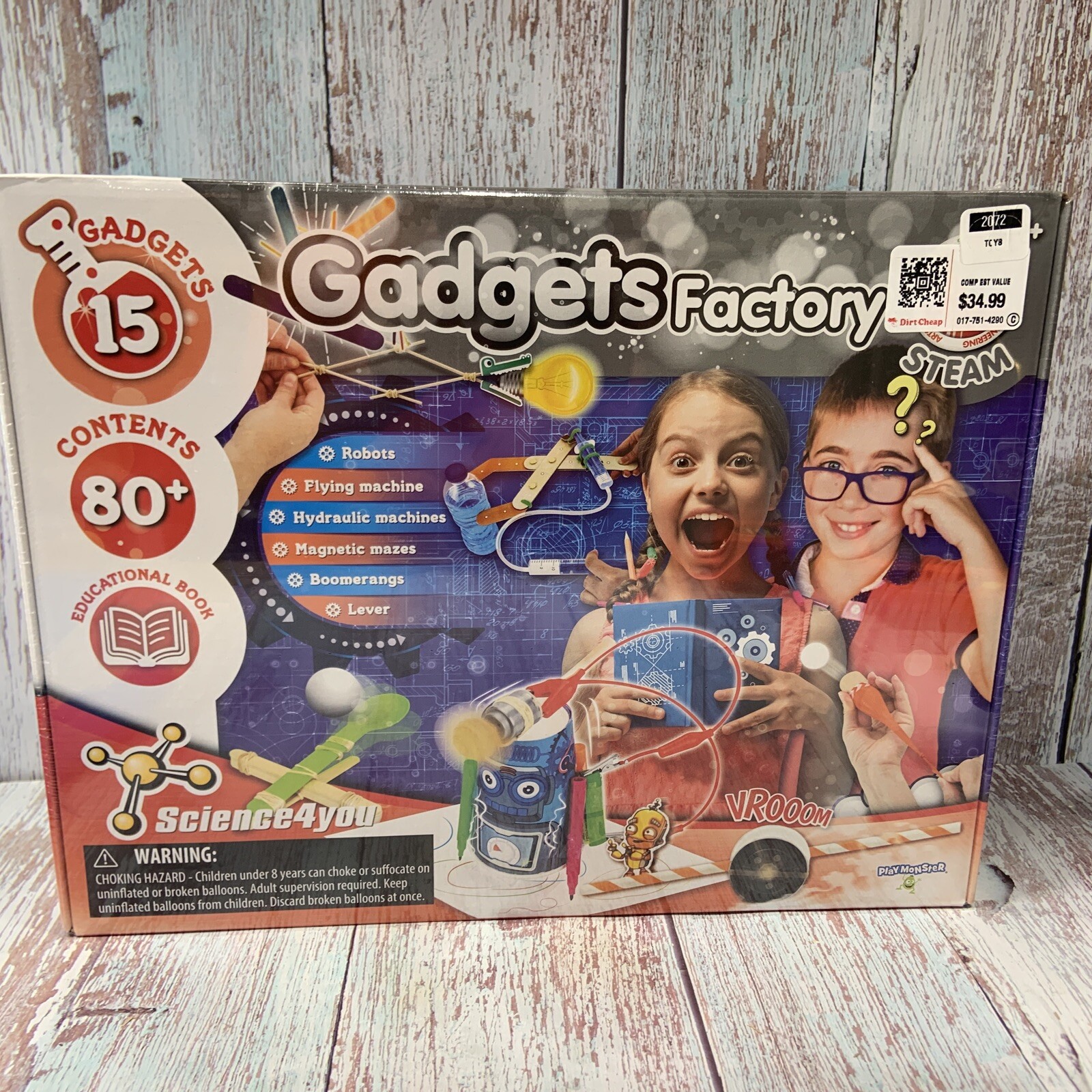 Science4you – Gadgets Factory.Create 15 Exciting Things To Make(FACTORY SEALED)