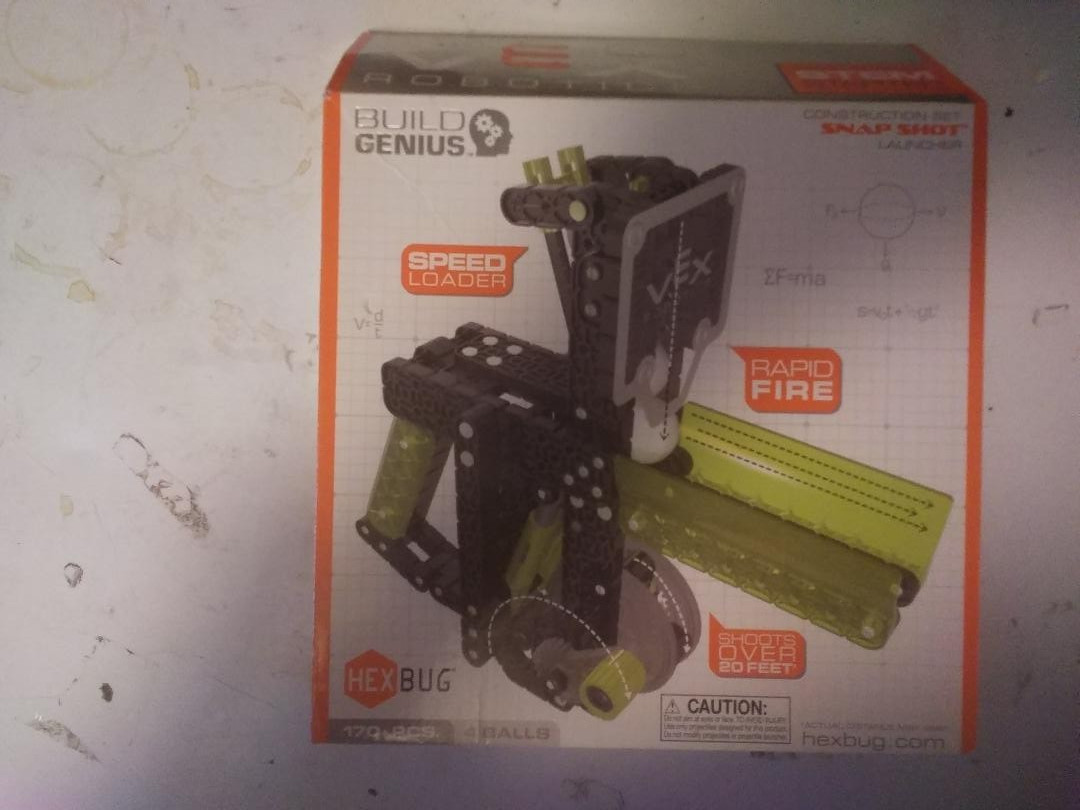 HEXBUG – VEX Robotics Snap Shot Ball Shooter Contruction Kit 14+Manual Sealed Pi