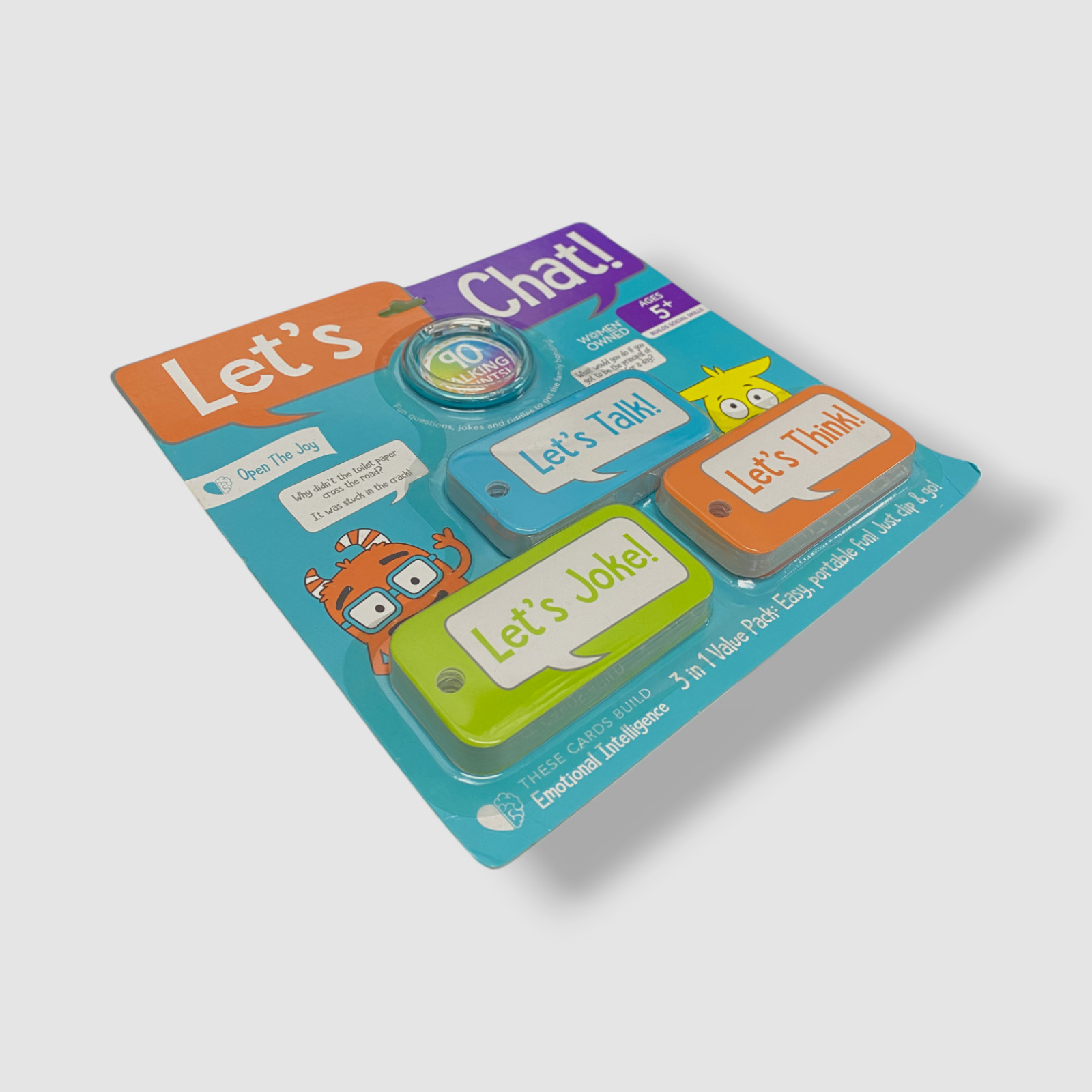 Open The Joy “Let’s Chat” 3-1 Grab–n-Go Conversation Starters Flash Cards