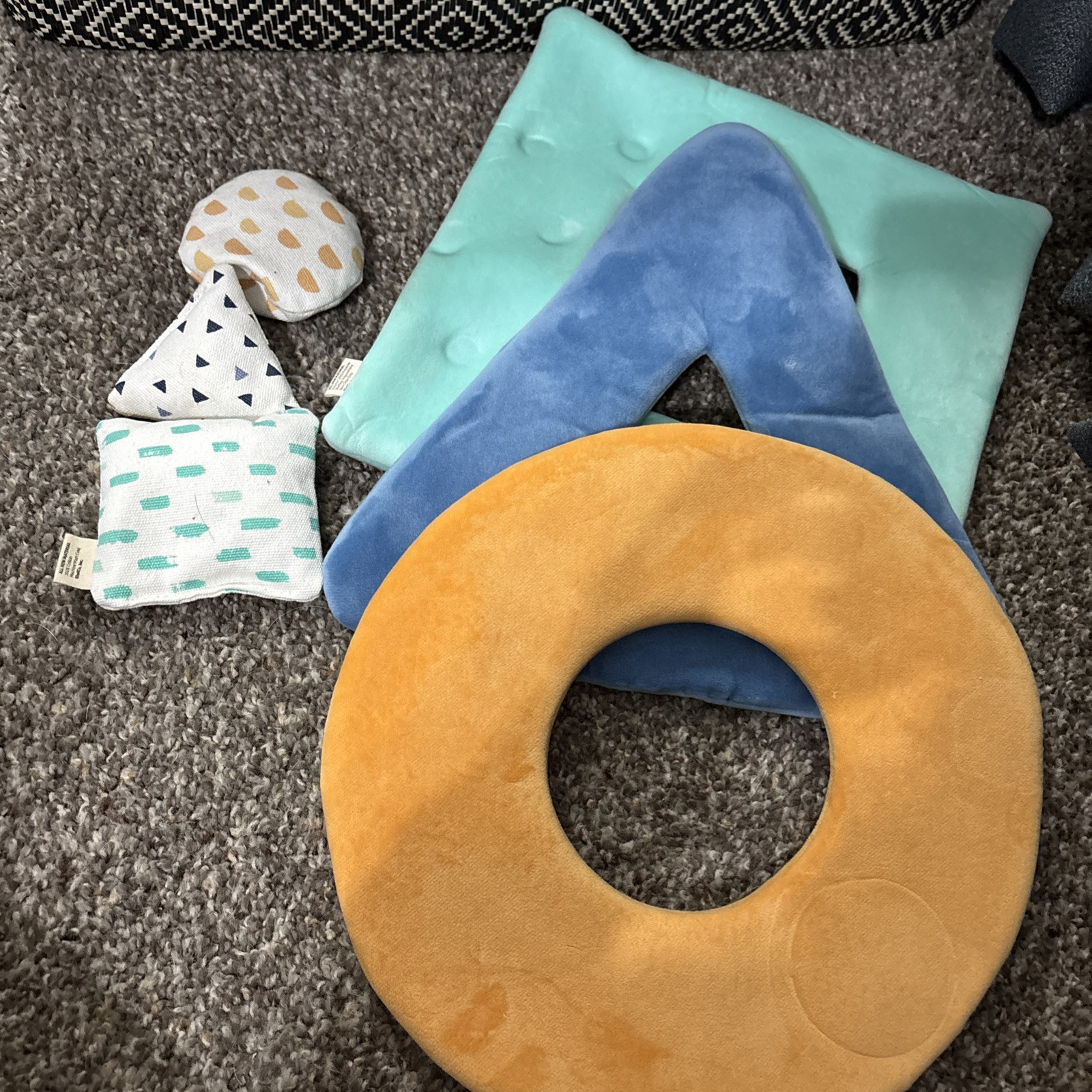 Panda Crate Kiwi Co Montessori Beanbag 3 Shapes Toy Brain Development