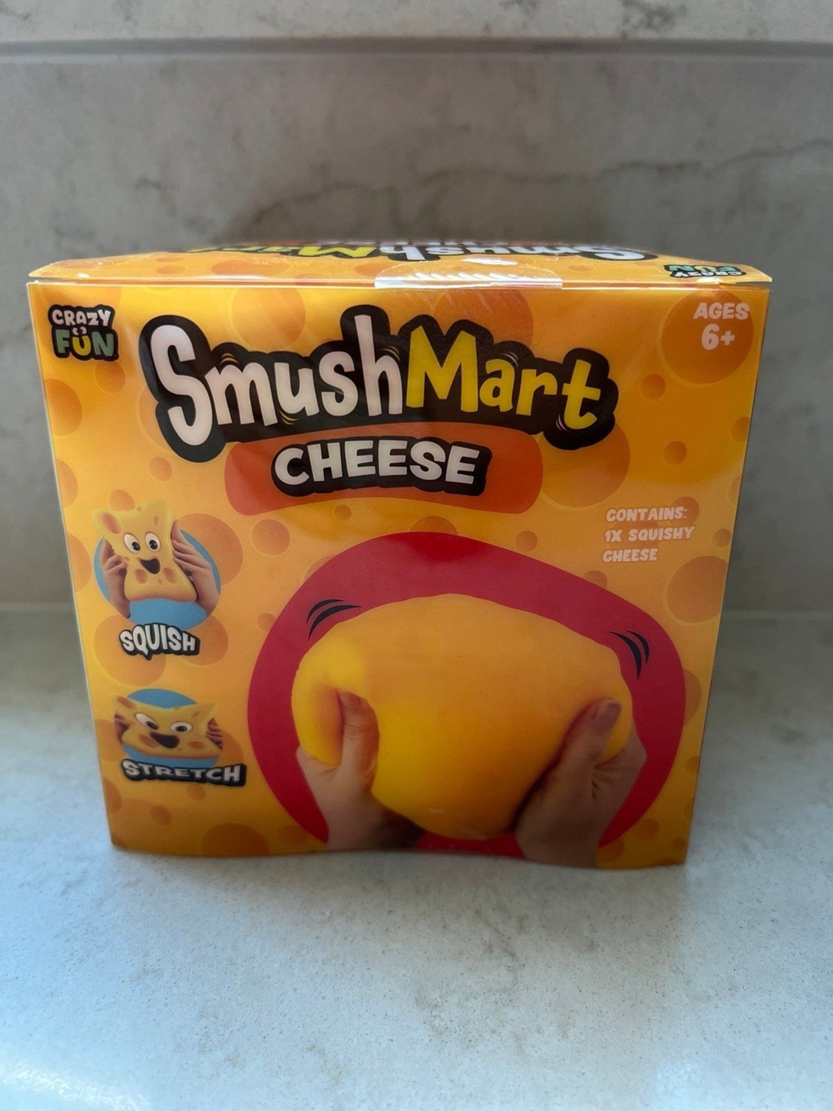 RMS Smush Mart-Cheese Squish toy fidget-NEW!