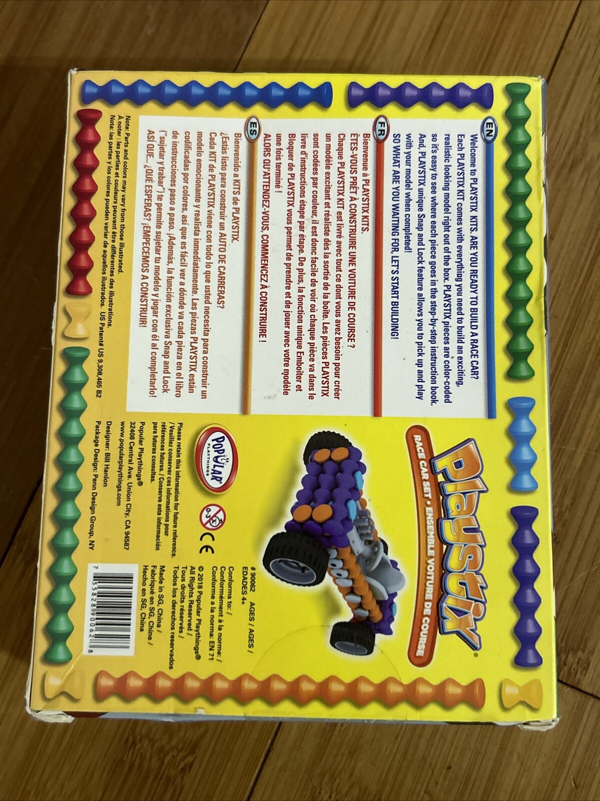 Playstix Race Car Set Popular Playthings 27 Piece Set
