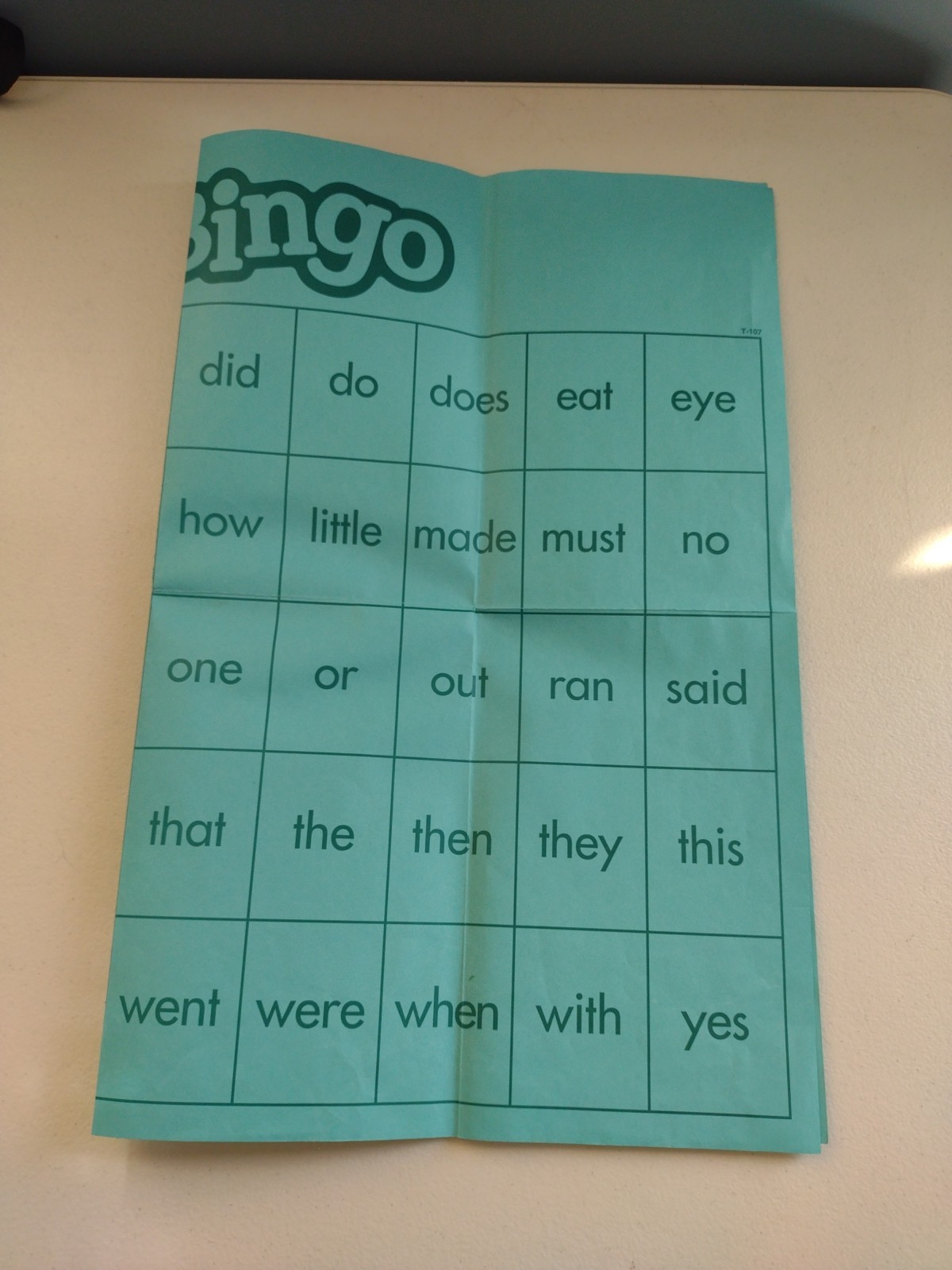 Trend Basic Sight Words Bingo Individual/ Group Play Up To 36 Players Homeschool