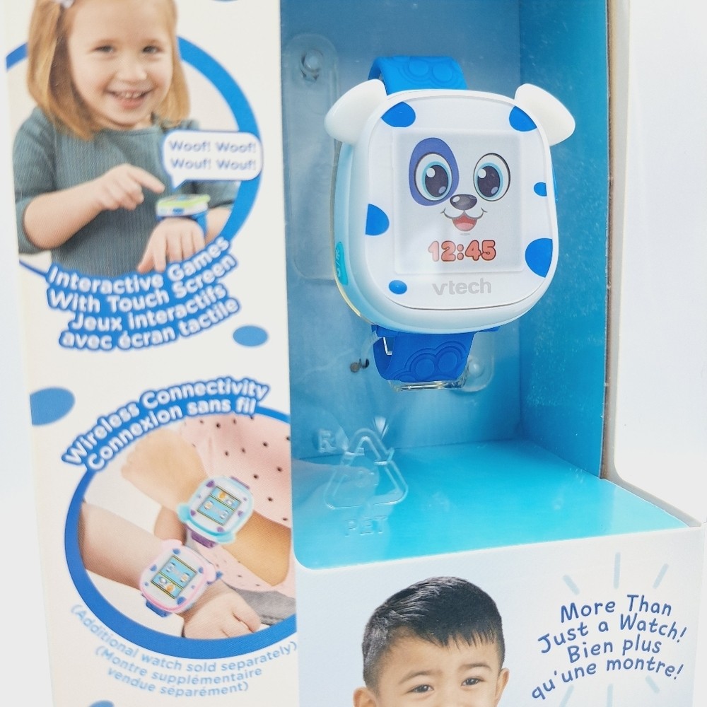 VTech My First Kidi Smartwatch Digital Dog Kid Education Exercise Toy Watch Blue