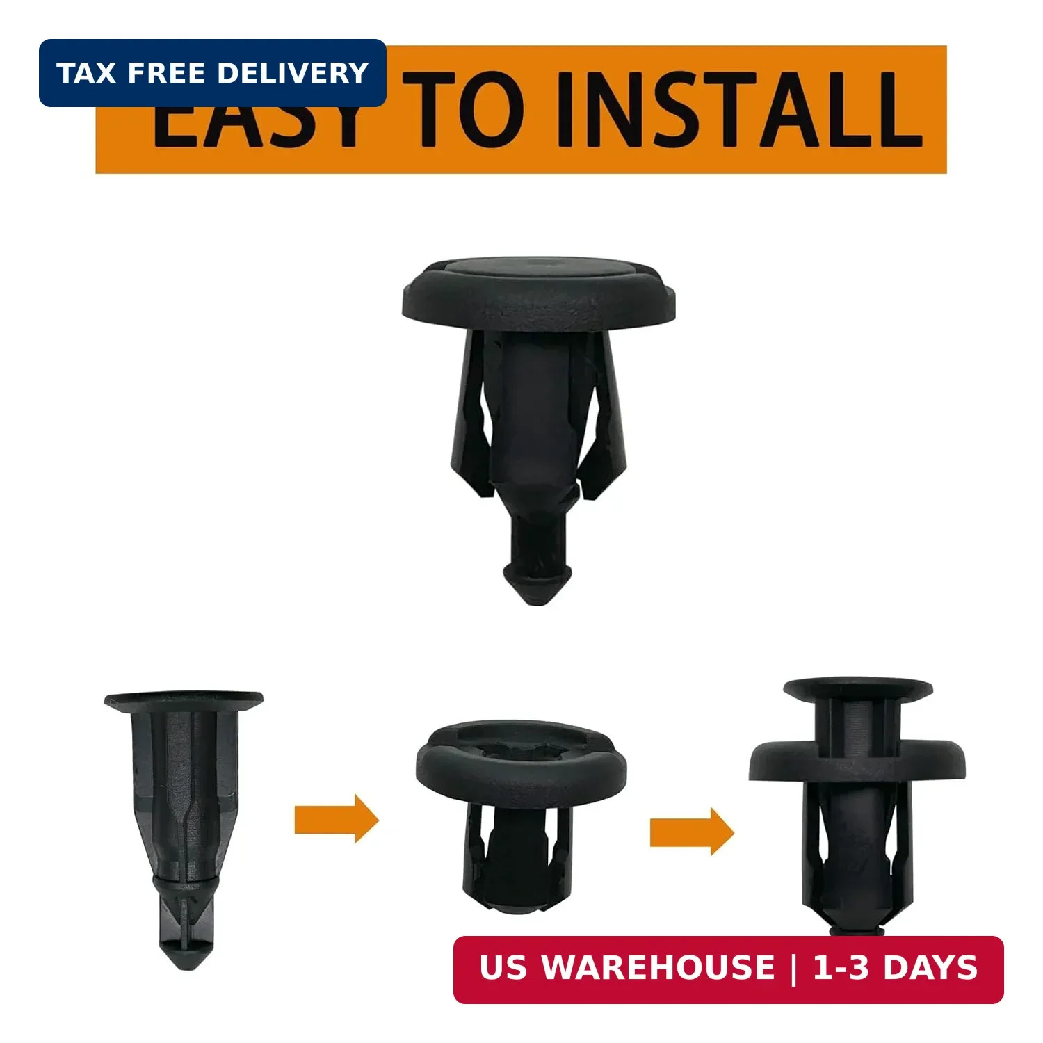 100PCS Bumper Clips for Honda – Front Bumper Clips Fit for Honda Acura Accord Ci