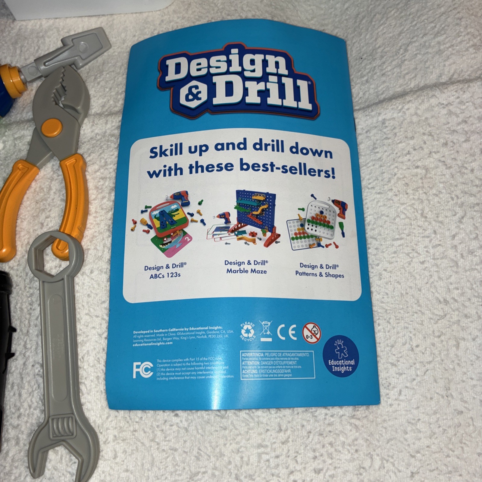Educational Insights Design & Drill Toolbox (4165) Replacement Parts w/Toolbox
