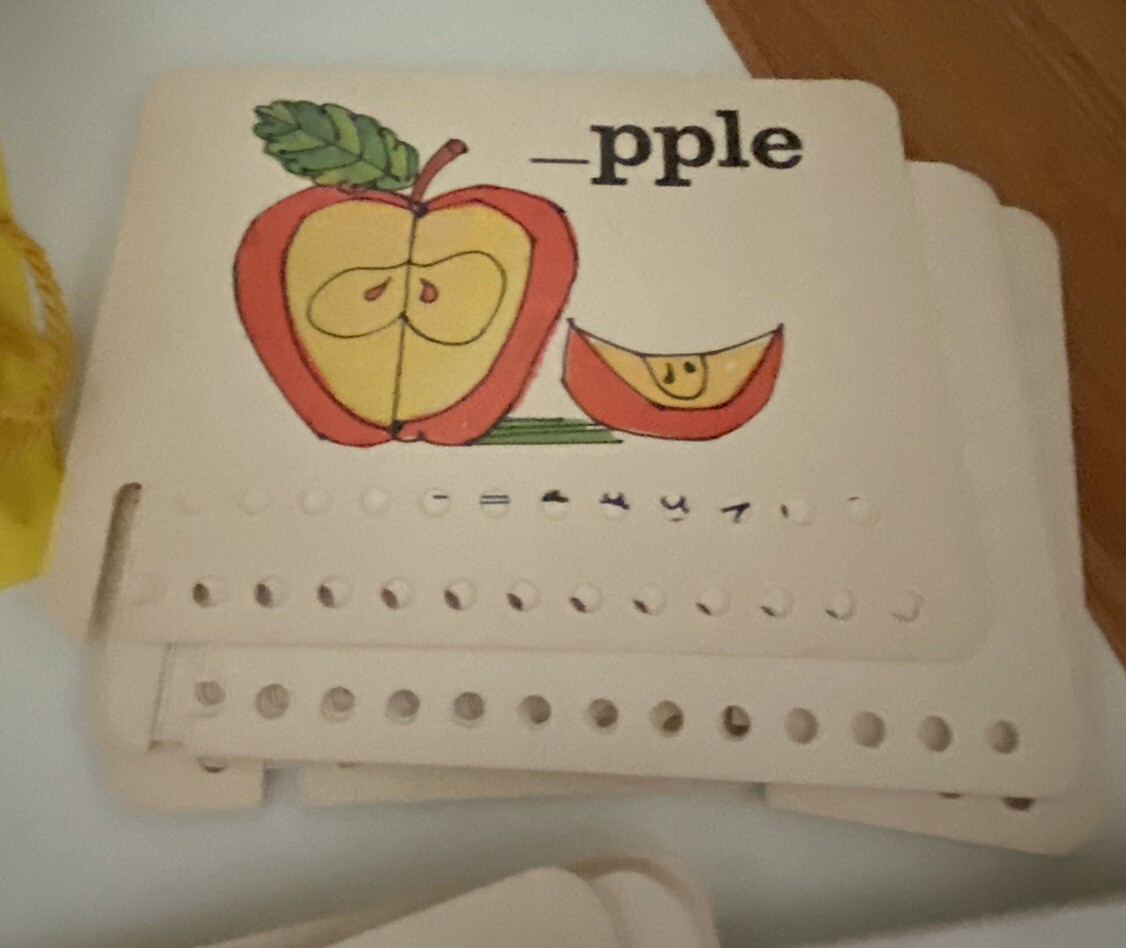VTG 1967 3M Games TEACH KEY Reading & Spelling Educational Aid Complete 48 Cards