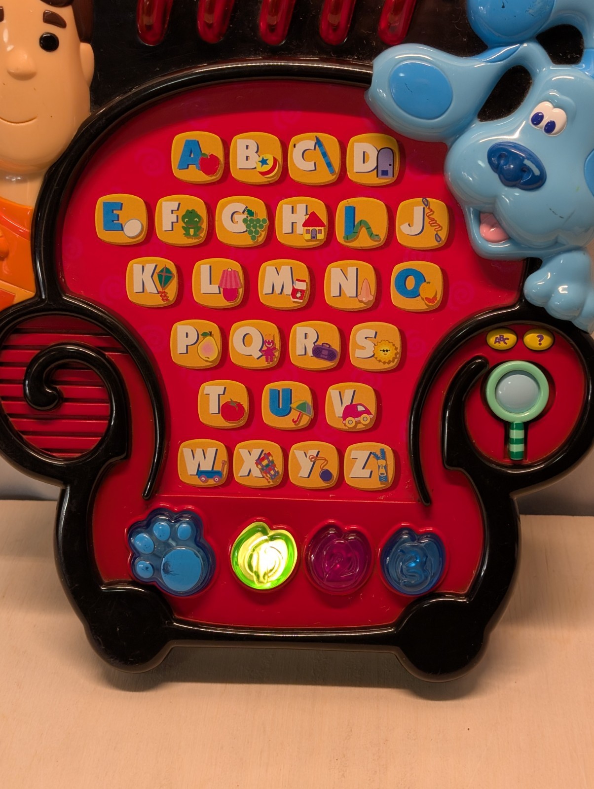 Blue’s Clues Electronic Alphabet Joe Learning Letters Notebook Game 2001