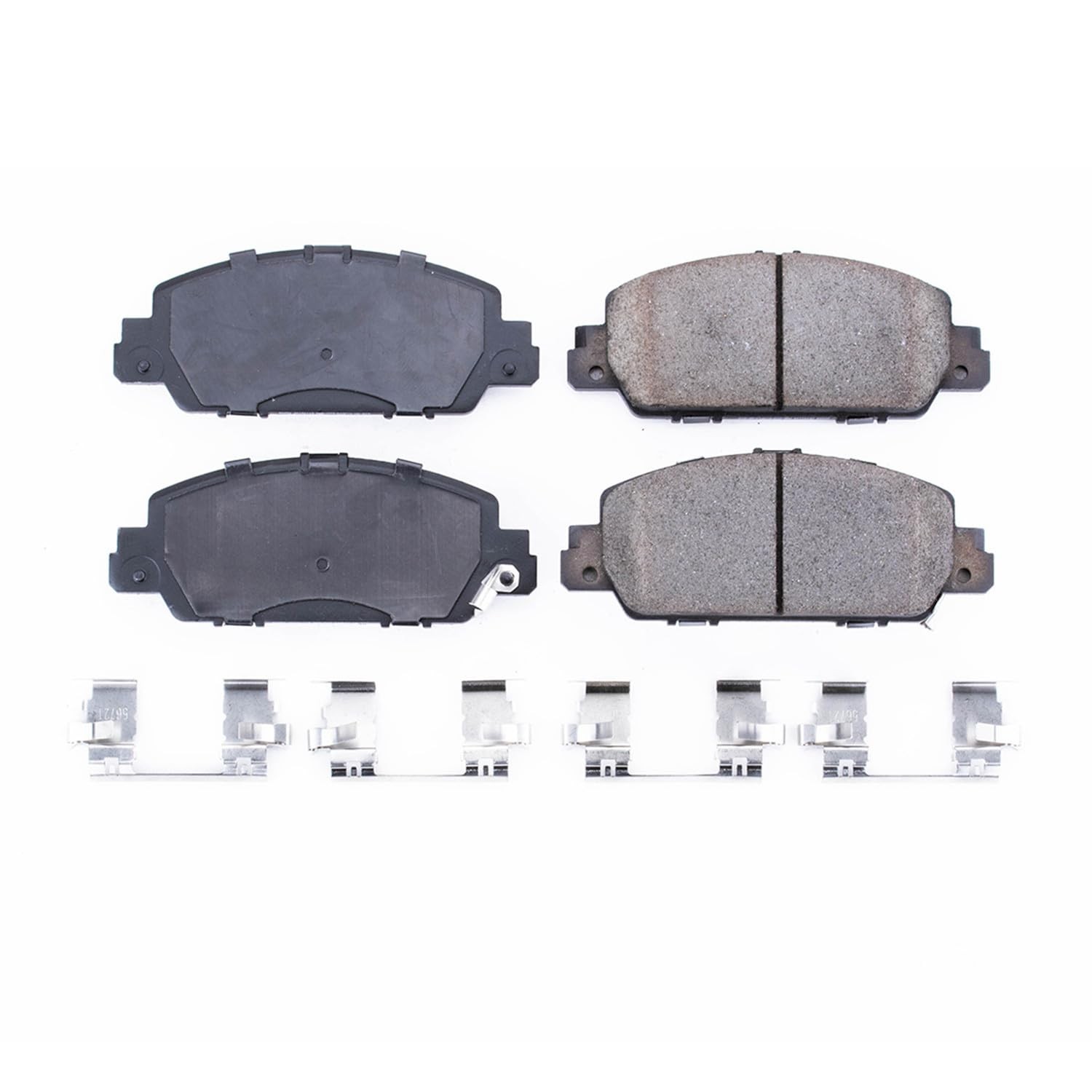 Power Stop 17-1654, Z17 Front Ceramic Brake Pads with Hardware For Honda Accord
