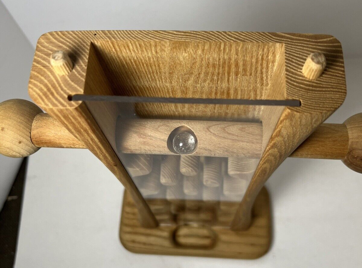 Michaud Solid Wood Toy Marble Gumball Dispenser Handmade in Canada 14.5”