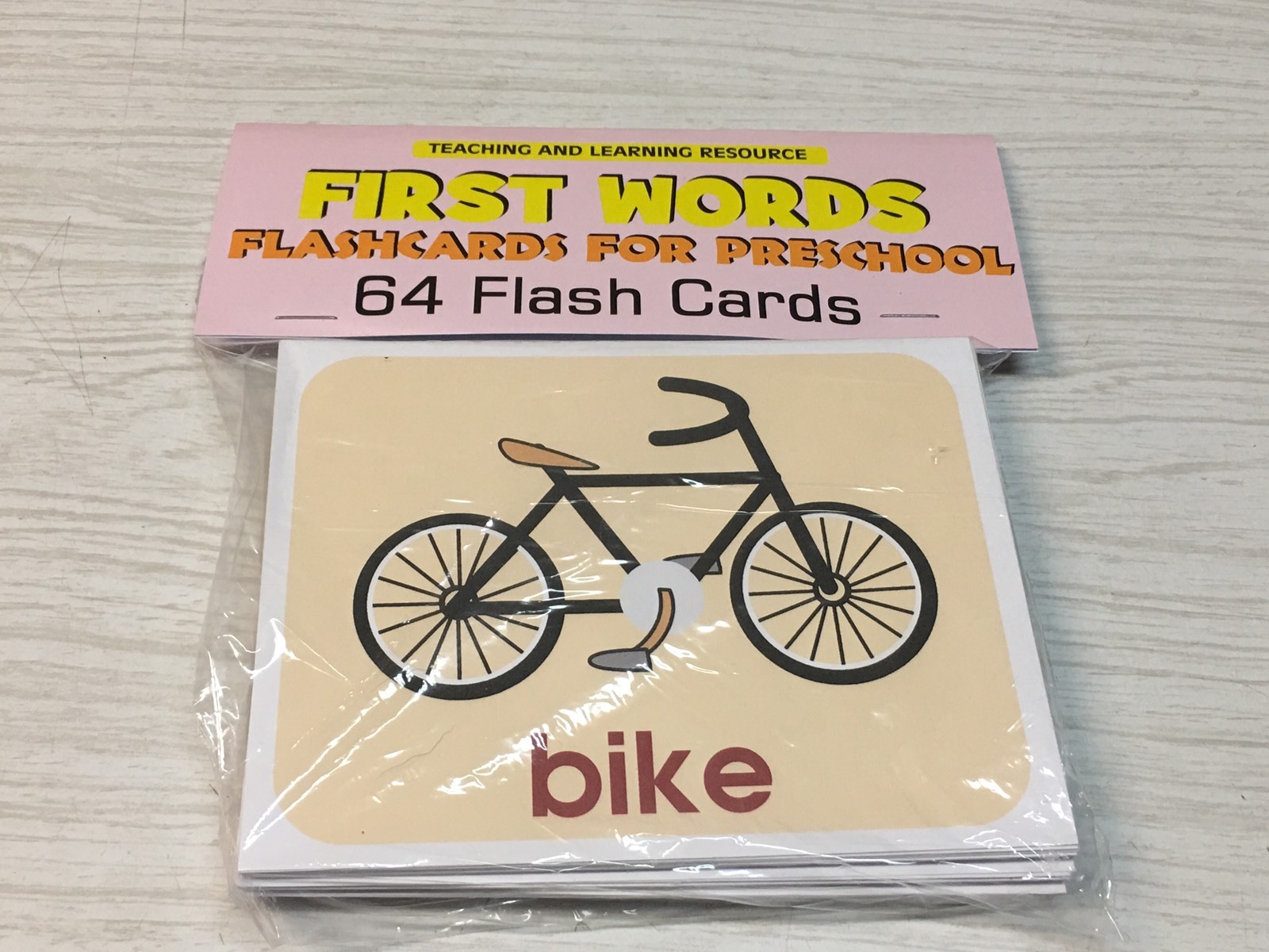 FIRST WORDS – Flashcards for Preschool 64 Cards- Speech Teaching supplies