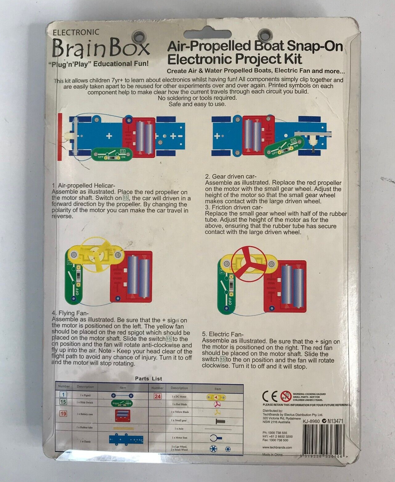 Vintage Electronic Brain Box (Air Propelled Helicar Snap-On Electronic Kit) New