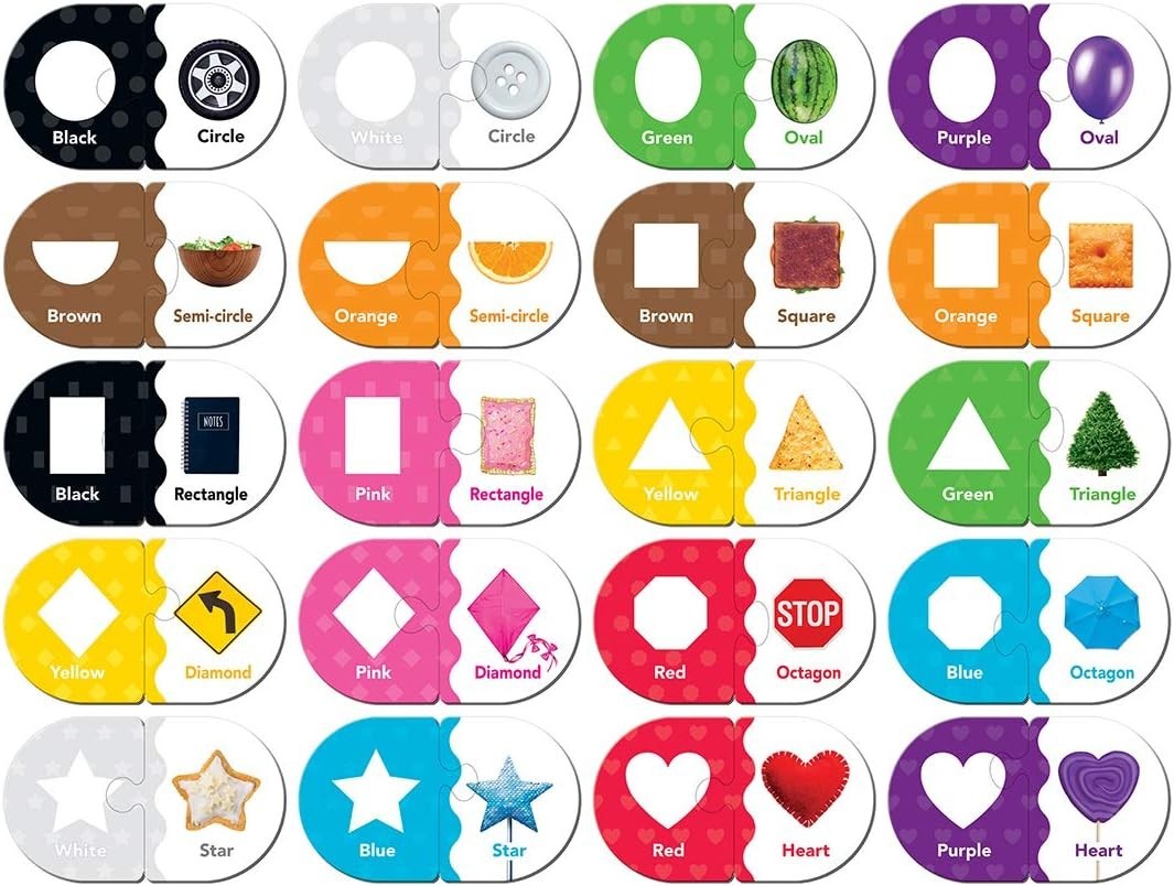 Preschool Colors & Shapes Matching Game – Eco-Friendly Jigsaw Puzzle for Kids