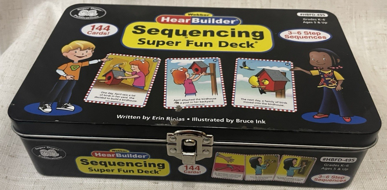 Webber Hear Builder Sequencing Super Fun Deck HBFD-495 Comprehension Skills
