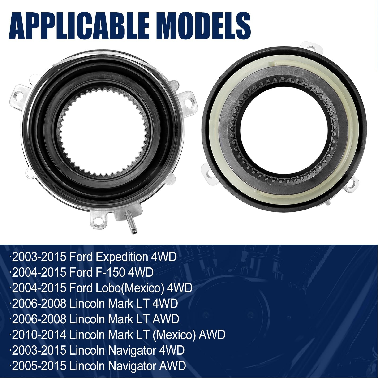 2 PCS 4×4 Locking Hub Actuator Replacement for 2004-2015 Ford F150 2003-2015 …