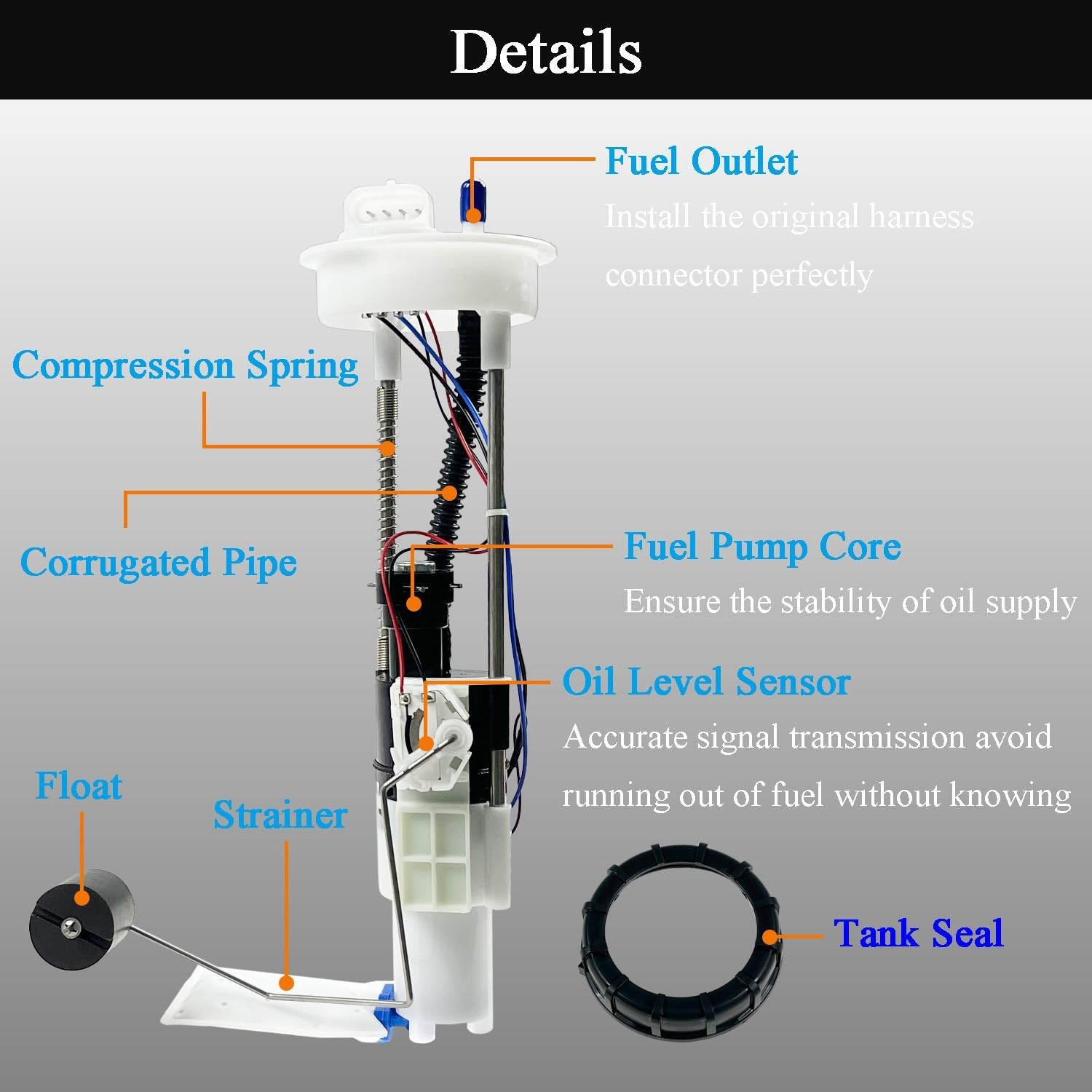 Fuel Pump Assembly 2521307 2204852 for 2013 2014 2015 2016 2017 2018 2019 Pol…