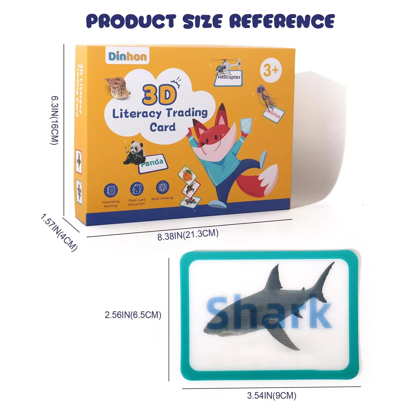 3D Visual Change Cognitive Card My First Flash Cards for Toddlers fun learning