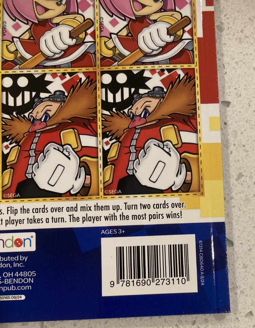 Sonic The Hedgehog Jumbo Coloring & Activity Book New Bendon Made In USA