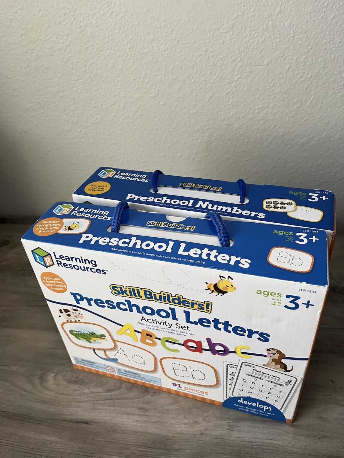 2 of Learning Resources preschool letters and preschool numbers