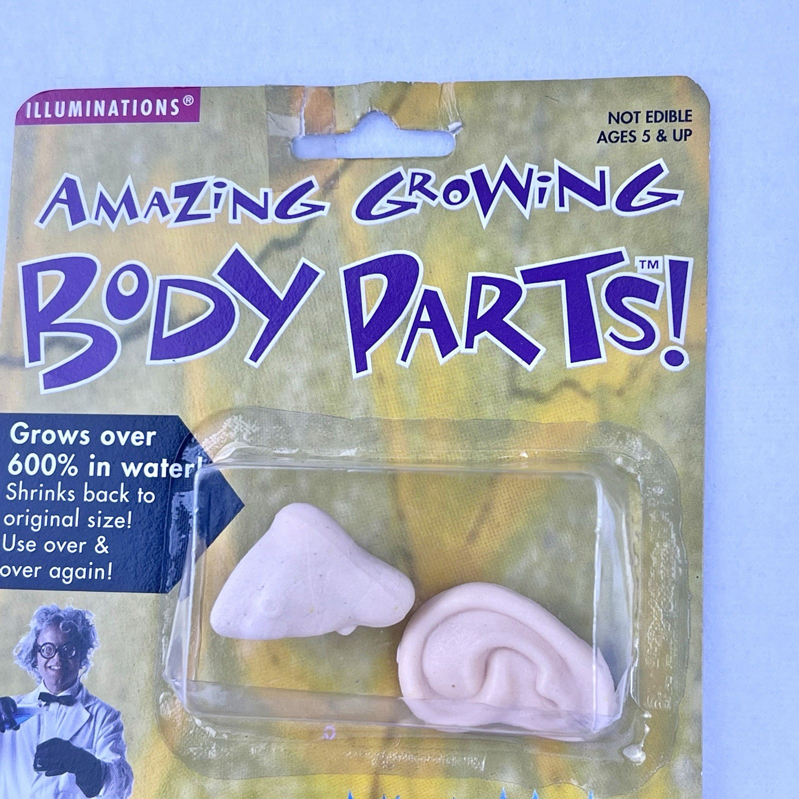 1998 Amazing Growing Body Parts Nose And Ear Illuminations Dead-Stock Halloween