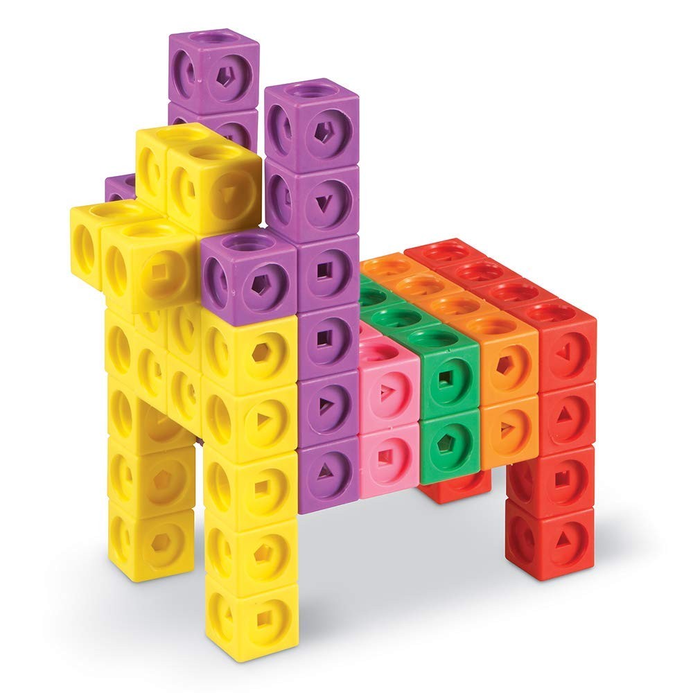 Cubes Building Set, 120 Pcs Math Games, Stem Activities