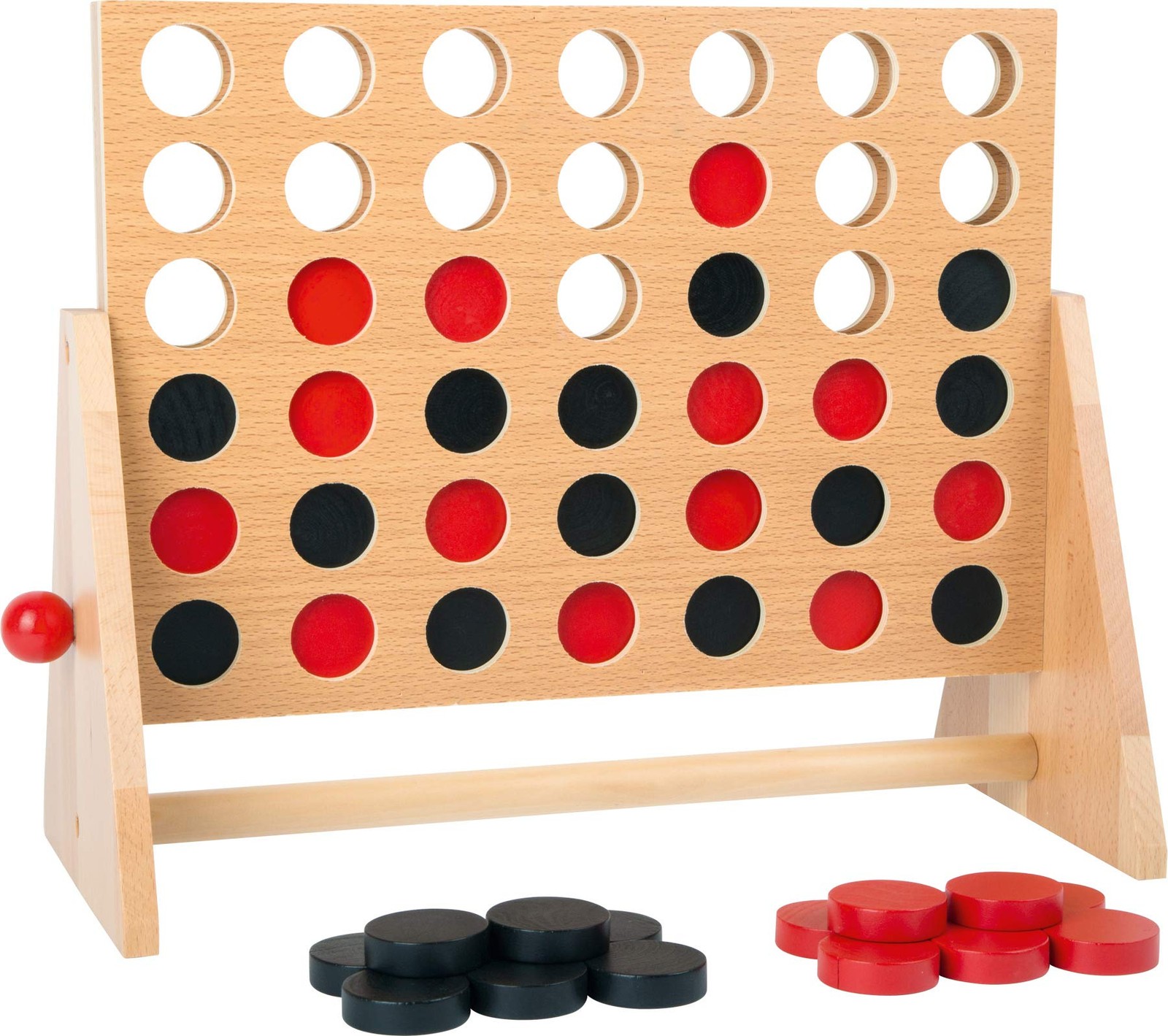 small foot 1981 parlour game “Four in a row” made of wood, classic competition s