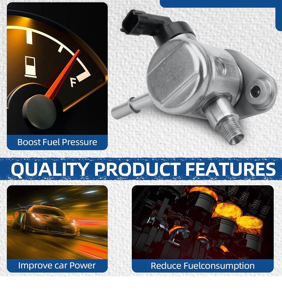 High Pressure Fuel Pump Fit for 10 17 GMC Terrain Captive Buick regal Chevrolet