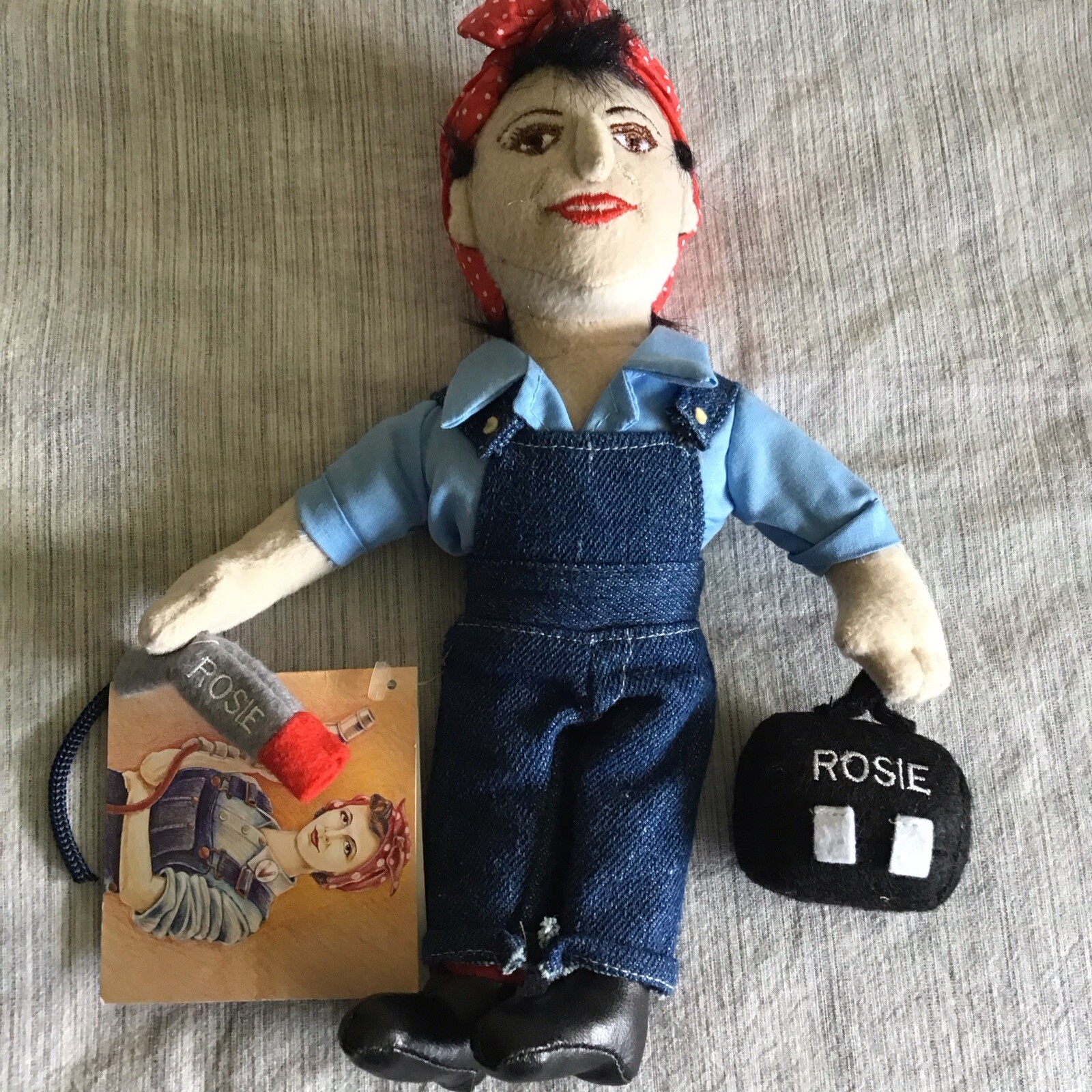 Rosie The Riveter Creation Station Plush Doll Famous Be’an Collectible W/Tag