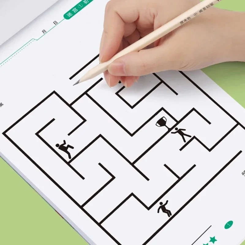 1 Pcs Children Concentration Maze Training Book Student Thinking Development Toy