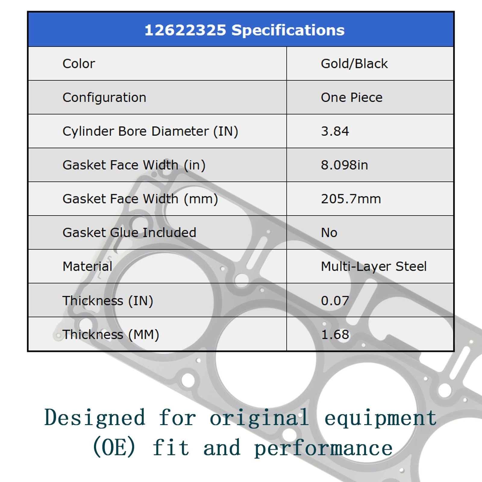 5-Layer MLS Head Gaskets with Head Bolts Kit Fit for GM Chevrolet Silverado 1…