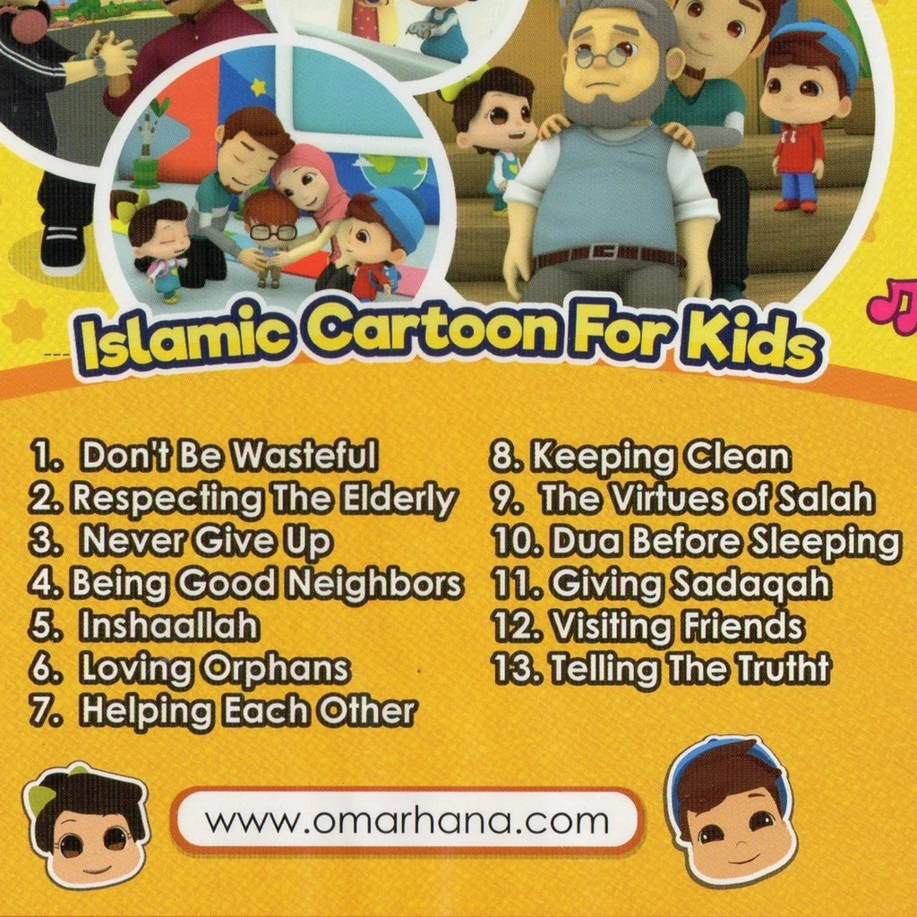 Omar & Hana DVD Islamic Cartoon For Kids Song Children Kids English Video Music
