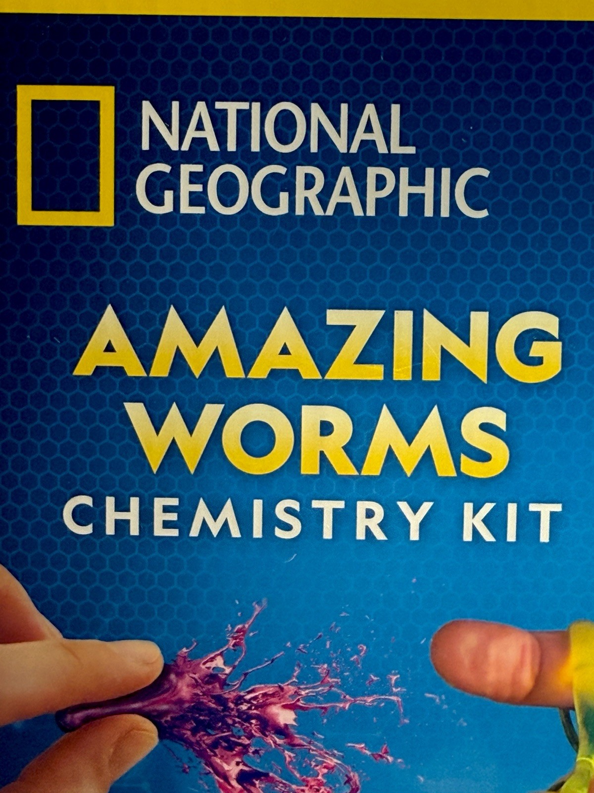 National Geographic STEM GLOW IN DARK Slime Lab~ Amazing Worms Chemistry Kit LOT